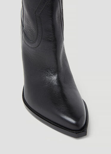 Isabel Marant Lomero Leather Boots Black ibm0253028