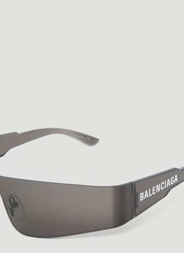 Balenciaga Mono Rectangle Sunglasses Black bcs0353001
