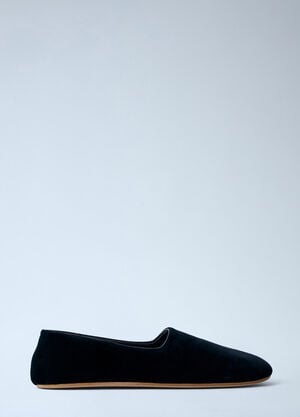 The Row Ponti Slippers Black row0264073