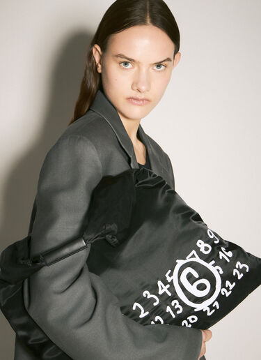 MM6 Maison Margiela Medium Classic Japanese Shoulder Bag Black mmm0258008