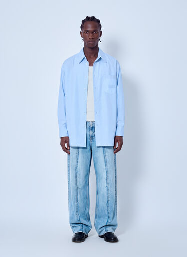 MM6 Maison Margiela 宽腿牛仔裤 蓝色 mmm0165008