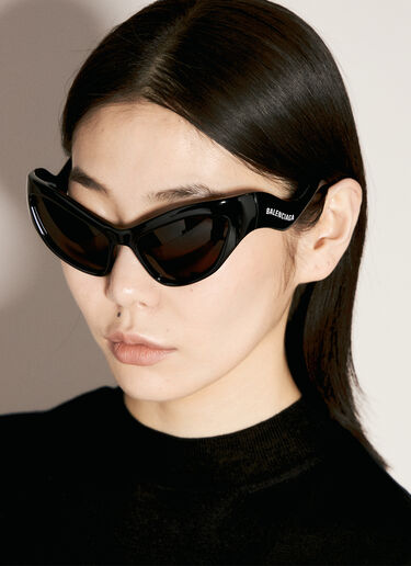 Balenciaga Hampton 猫眼形太阳镜  黑色 bcs0255002