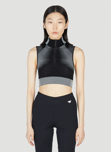 로고 크롭 탑 Y-3 로고 크롭 탑 블랙 yyy0252014