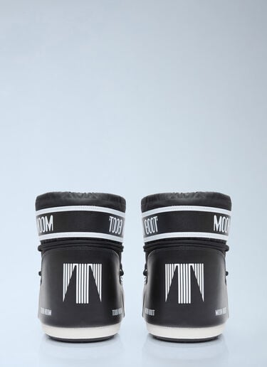 LN-CC® - Moon Boot: 아이콘 로 나일론 부츠 - 블랙 Moon Boot 아이콘 로 나일론 부츠 블랙 mnb0354013