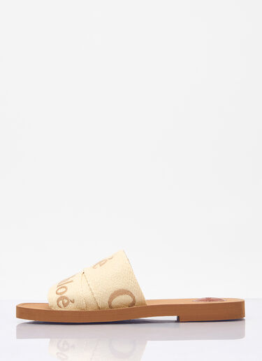 Chloé Woody Slides Beige chl0258019