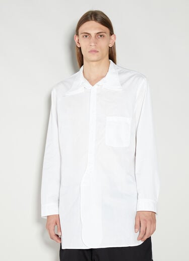 Yohji Yamamoto Triple Collar Long Shirt White yoy0154001