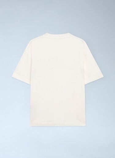 Palm Angels Curved Logo T-Shirt White pma0162002