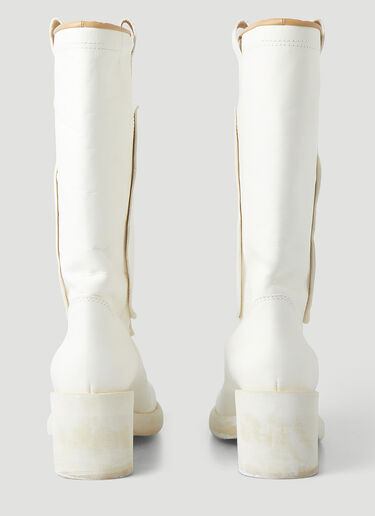 MM6 Maison Margiela 웨스턴 부츠 화이트 mmm0245037