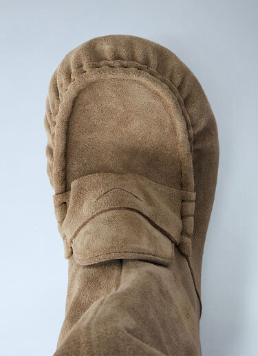 Acne Studios Suede Ankle Boots Beige acn0264012