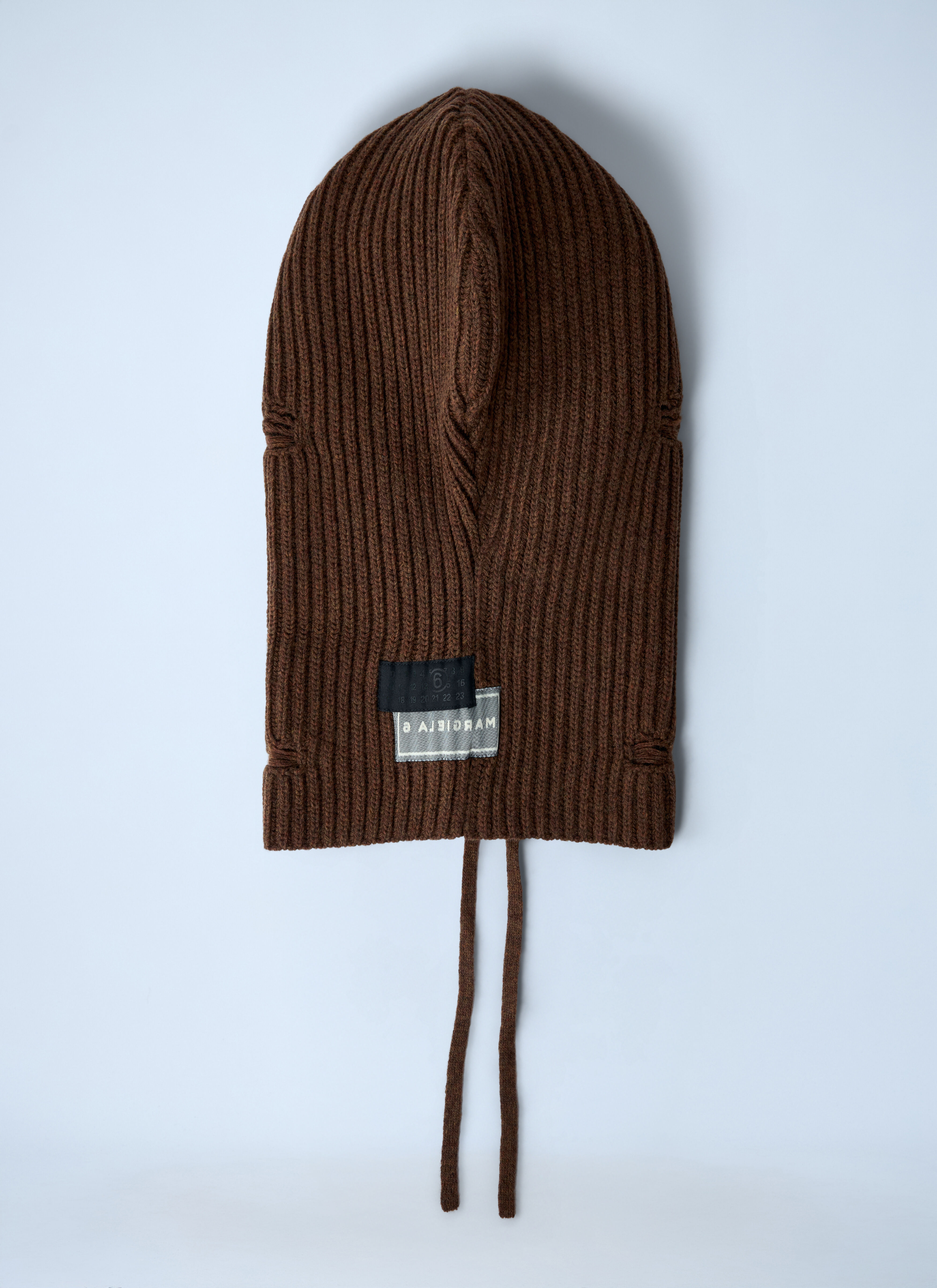 MM6 Maison Margiela レディース ロゴモチーフニットバラクラバ の
