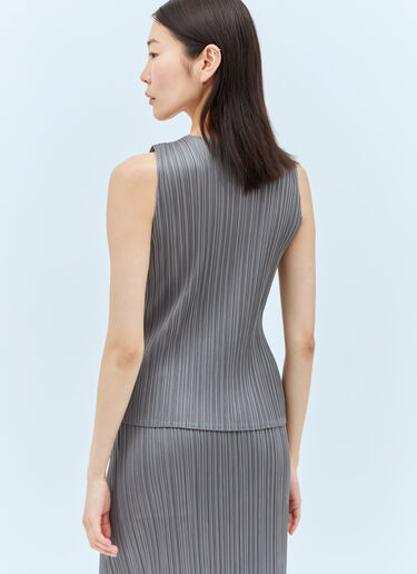 Pleated Tank Top Pleats Please Issey Miyake Pleated Tank Top Grey plp0256014
