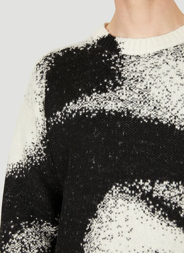 Alexander McQueen Graffiti Spray Sweater Black amq0150012