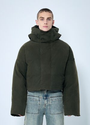 Entire Studios MML Hooded Puffer Jacket Green ent0158011