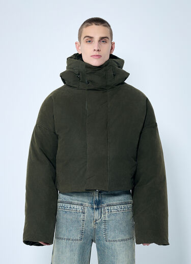 Entire Studios MML Hooded Puffer Jacket Green ent0158011
