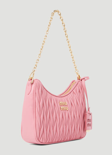 Matelassé Leather Shoulder Bag Miu Miu Matelassé Leather Shoulder Bag Pink miu0254067