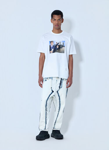 Junya Watanabe Deconstructed Panelled Denim Trousers White jwn0164004