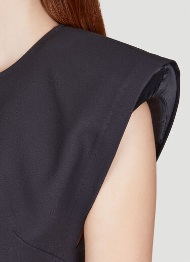 Dolce & Gabbana Extreme Shoulder Crop Top Black dol0249041