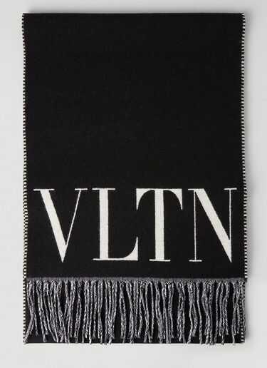 Valentino VLTNニットロゴスカーフ ブラック val0145021