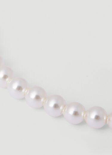 Saint Laurent Pearl Bracelet Cream sla0151089