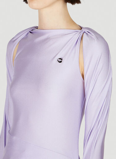 Coperni Draped Dress Lilac cpn0251003
