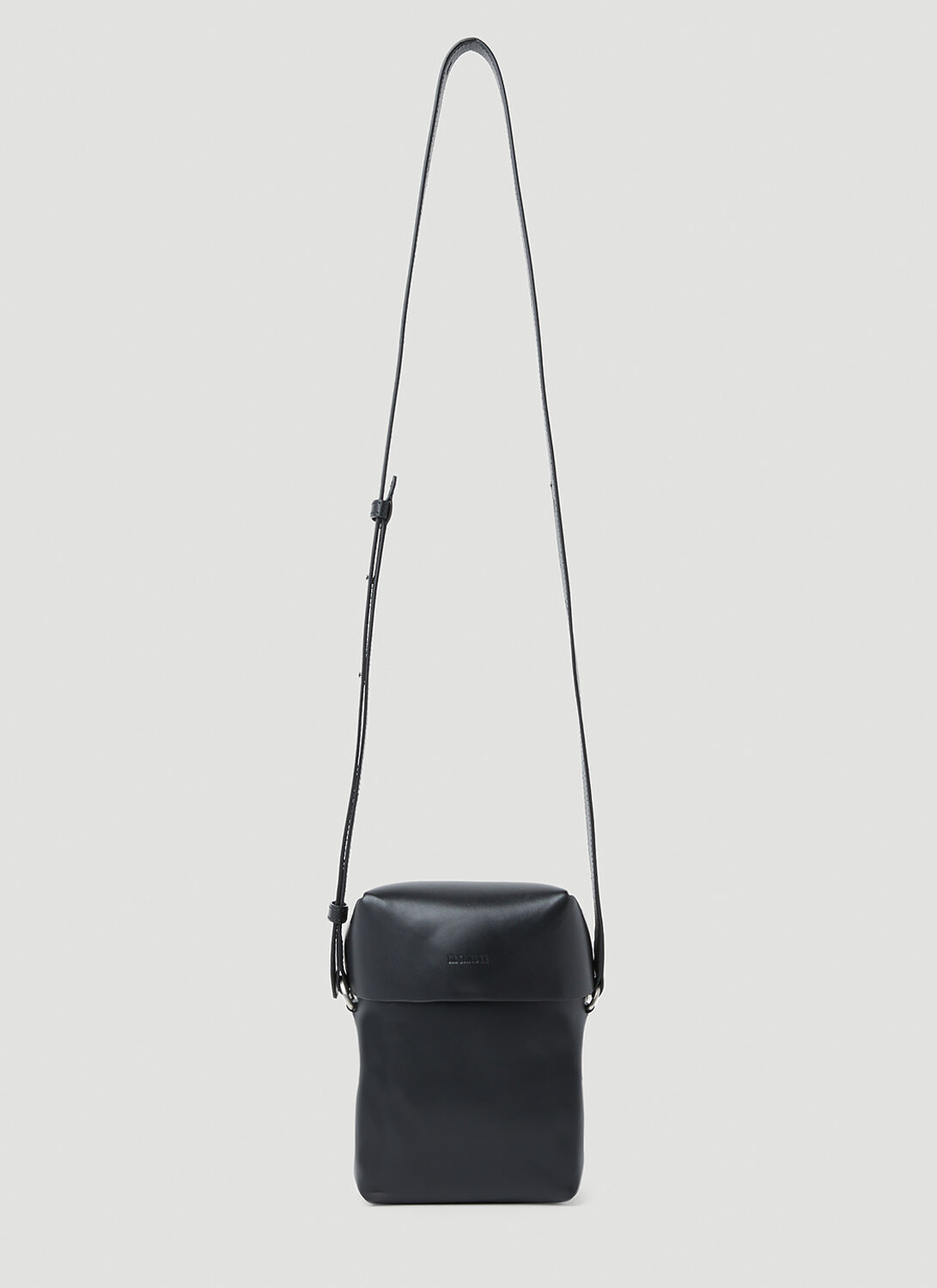 Jil Sander Small Lid Shoulder Bag In Black