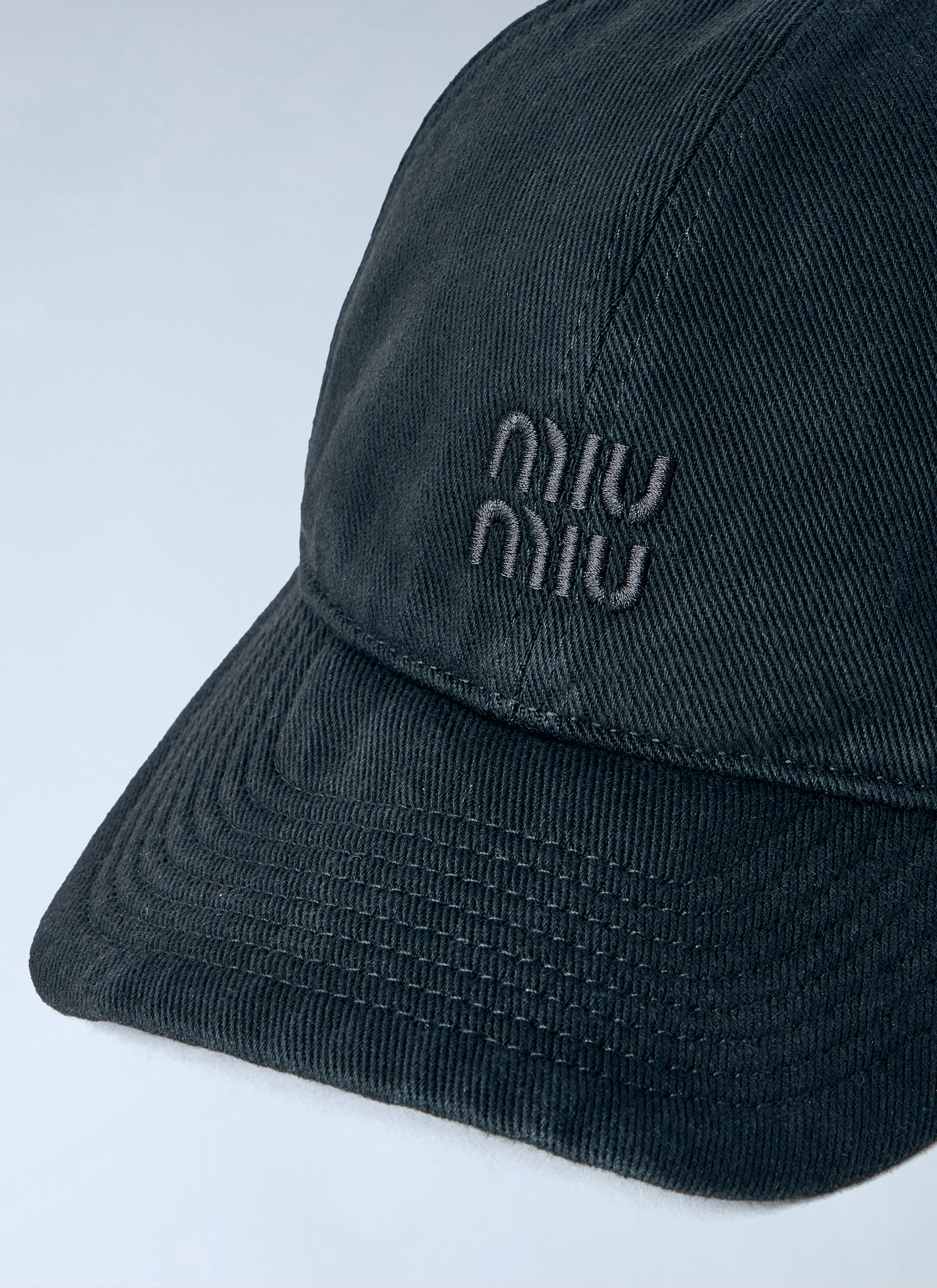 Miu Miu Men's' Drill Baseball Cap in Black | LN-CC®