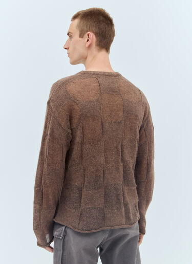 Brain Dead Fuzzy Threadbare Warped Sweater Brown bra0156020