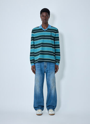 Fred Perry x Craig Green Striped Long-Sleeve Polo Shirt Multicolour fry0164003