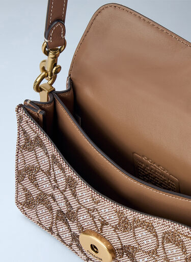 LN-CC® - Coach: Soft Tabby Shoulder Bag 20 In Crystal Signature Jacquard - Brown Coach Soft Tabby Shoulder Bag 20 In Crystal Signature Jacquard Brown coa0266008