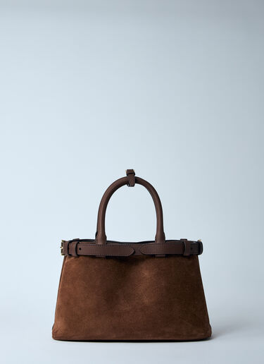 Prada Mini Suede Belt Handbag Brown pra0258041