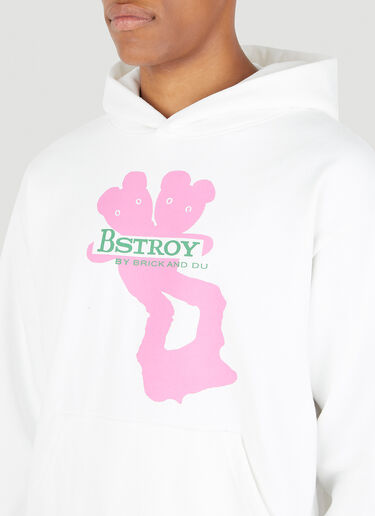 Bstroy Teddy (B).ear Hooded Sweatshirt White bst0350010