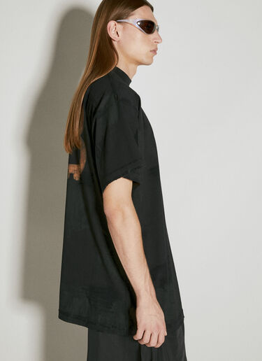 Balenciaga Logo Print T-Shirt Black bal0153072