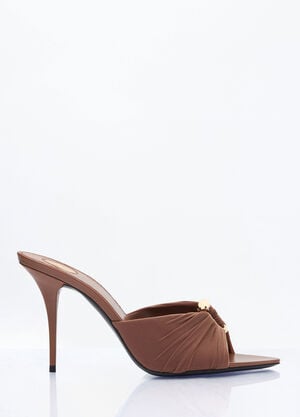 Saint Laurent Lola 穆勒鞋 棕色 sla0258002