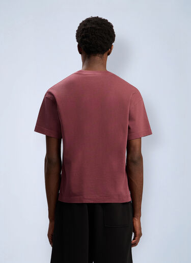 Neck Logo Regular T-Shirt Palm Angels Neck Logo Regular T-Shirt Bordeaux pma0162104