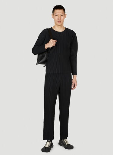 Homme Plissé Issey Miyake Long Sleeve Top Black hmp0152020