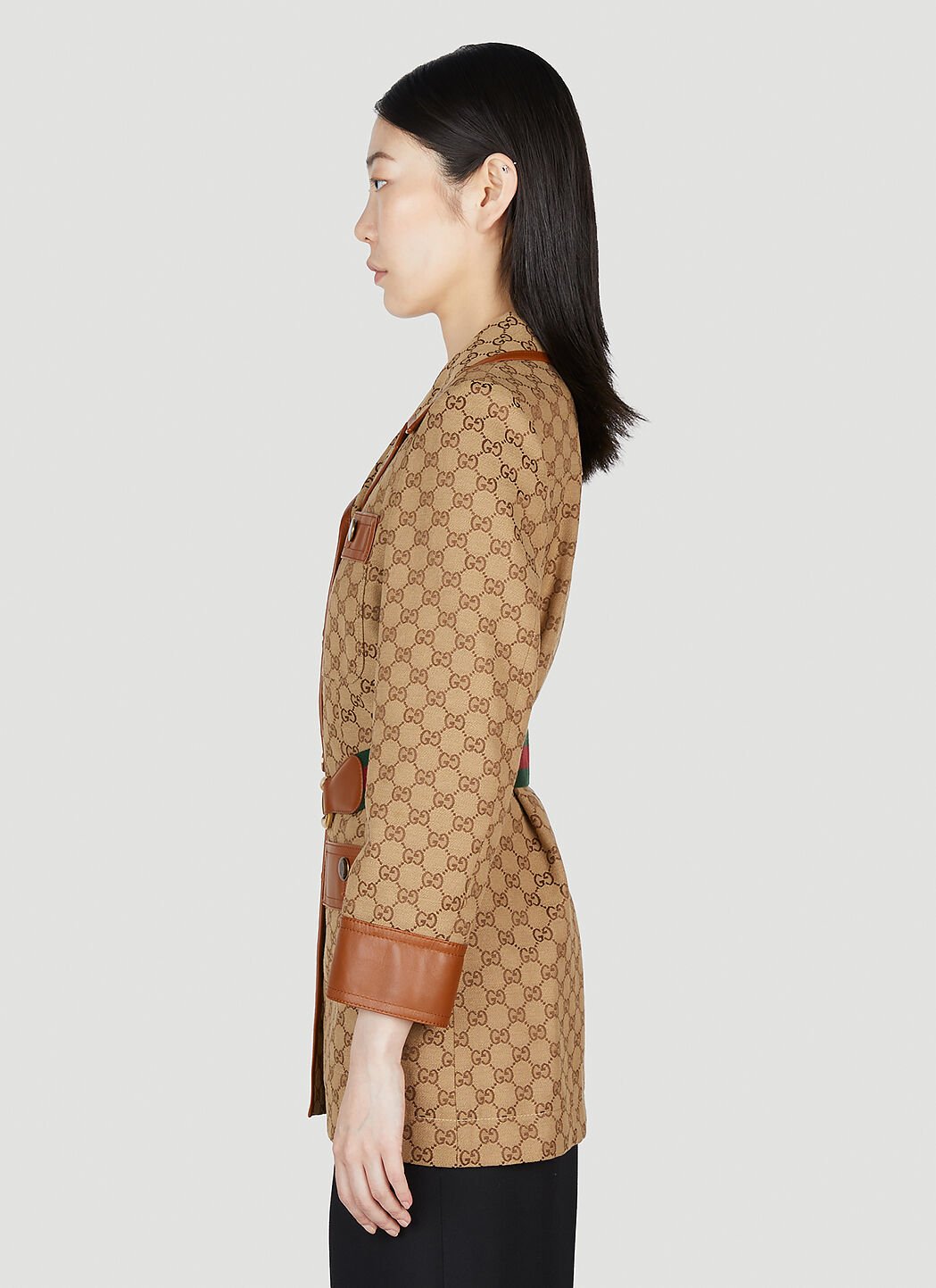 Gucci monogram coat deals