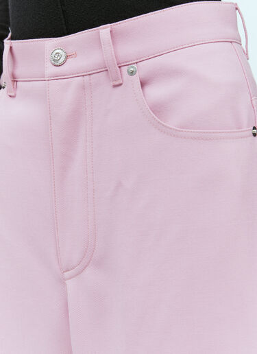 Gucci Wool Drill Pants Pink guc0255043