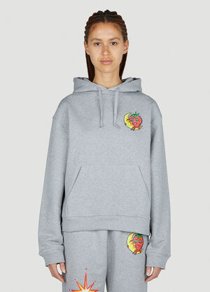 Sky High Farm Workwear Printed Hooded Sweatshirt Grey skh0352012