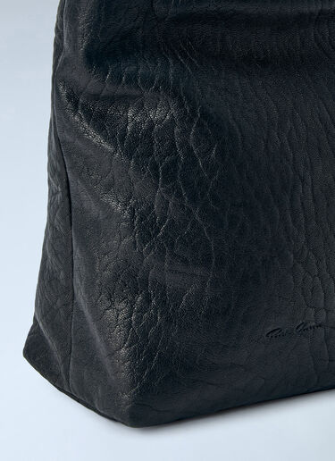LN-CC® - Rick Owens: Leather Crossbody Bag - Black Rick Owens Leather Crossbody Bag Black ric0165028