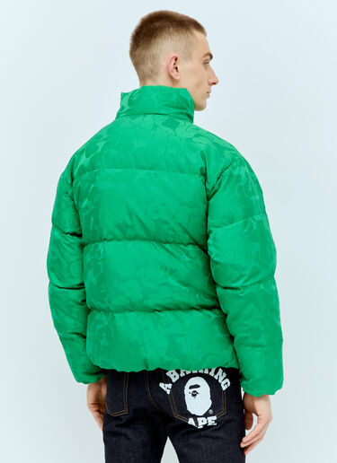 A BATHING APE® Camo Puffer Down Jacket Green aba0154009