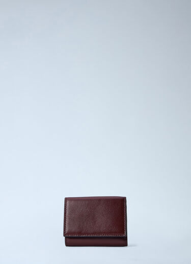 Chloé Mini Paddington Tri-Fold Wallet Burgundy chl0264052