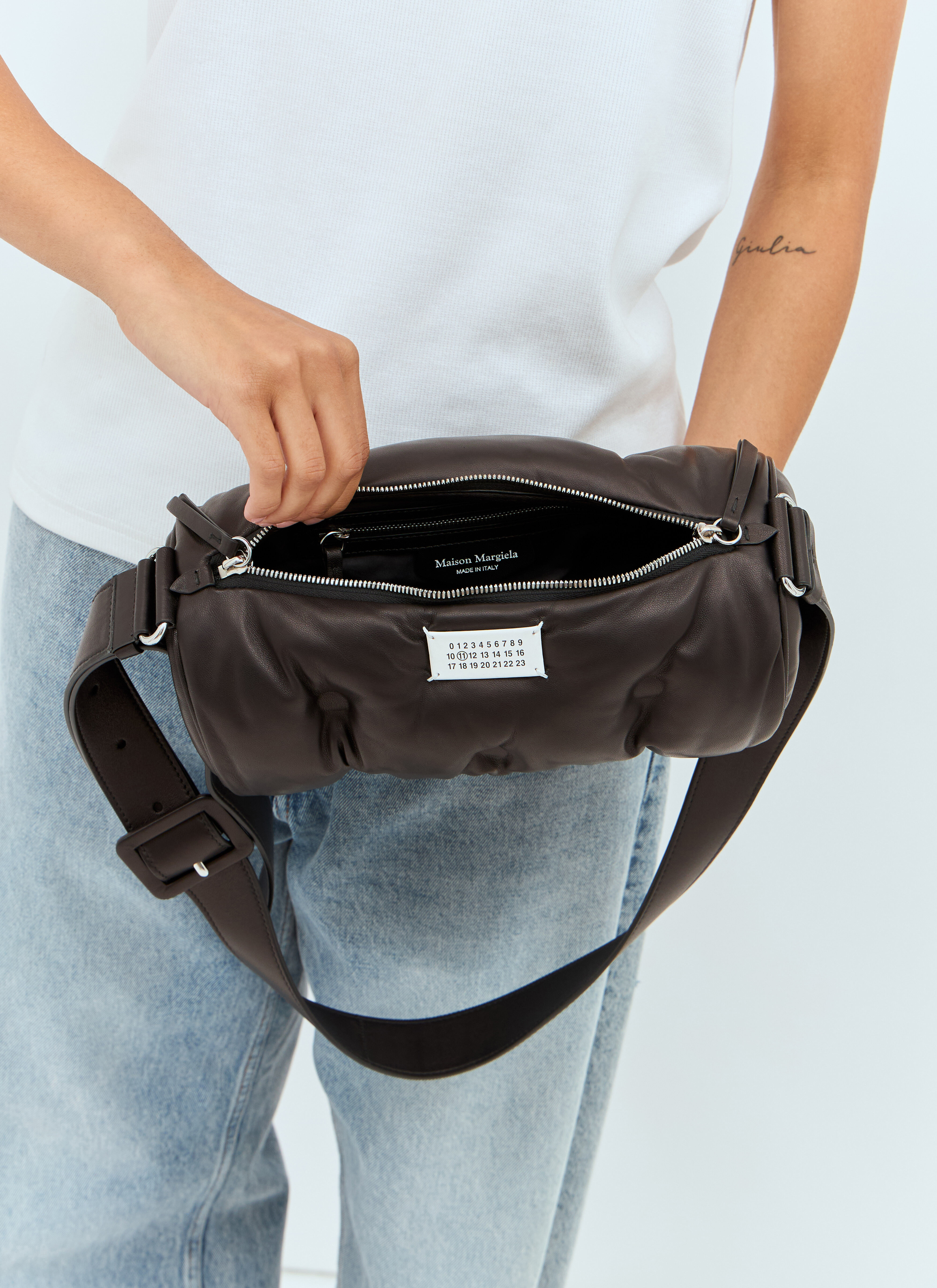 Maison Margiela Women s Glam Small Pillow Bag in Black LN CC