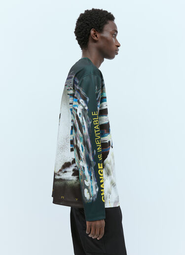 Burberry Swan Print Long Sleeve T-Shirt Multicolour bur0154003