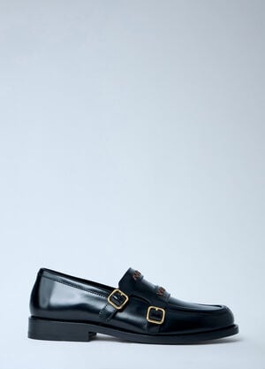 Marni Double Monk Strap Loafers Black mni0263017
