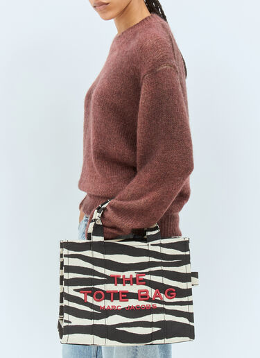 Marc Jacobs The Zebra Canvas Medium Tote Bag Black mcj0258005
