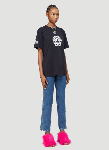 Vetements Side-Zip Jeans Blue vet0240023