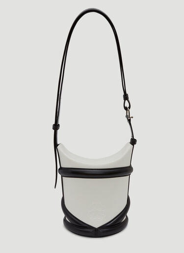 Alexander McQueen The Curve Small Shoulder Bag White amq0244012