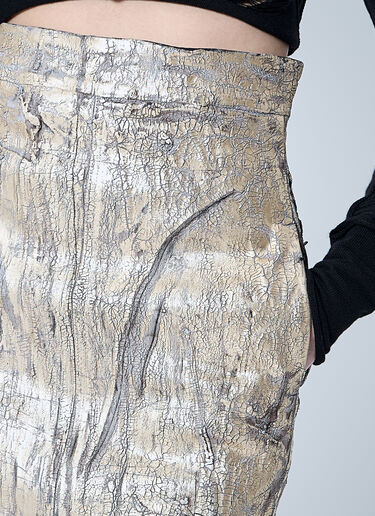 Rick Owens Lido Maxi Skirt Gold ric0260003