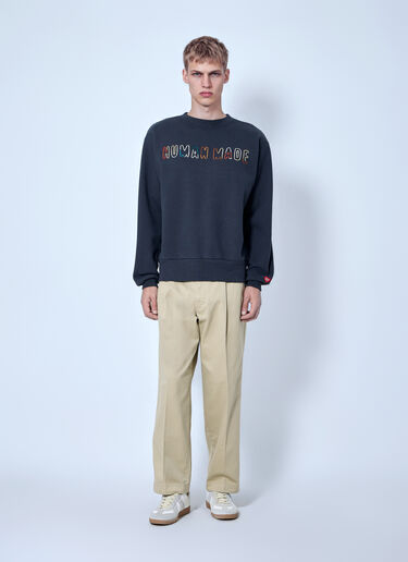 LN-CC® - Human Made: Embroidered Sweatshirt - Navy Human Made Embroidered Sweatshirt Navy hmd0166008