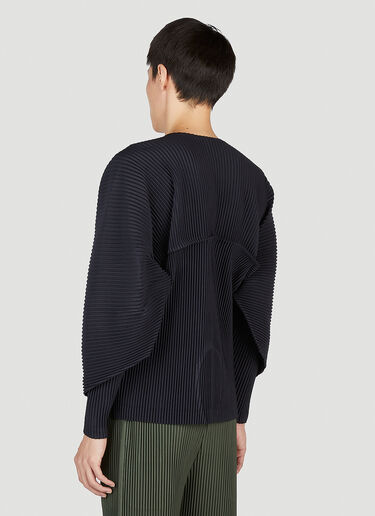 Homme Plissé Issey Miyake Plisse Long Sleeve Top Black hmp0153001